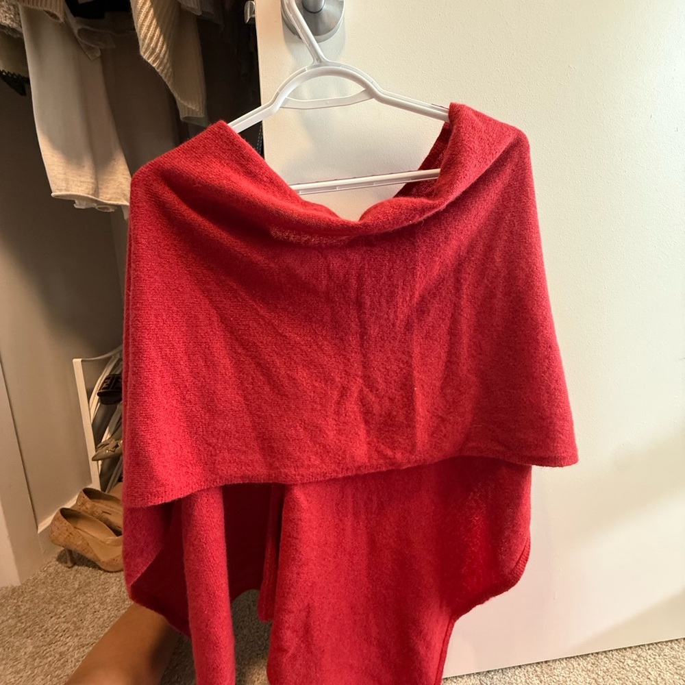 Monkeys Cozy Red Poncho